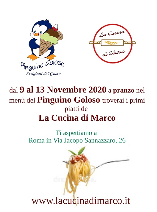 La Cucina di Marco al Pinguino Goloso - Novembre 2020