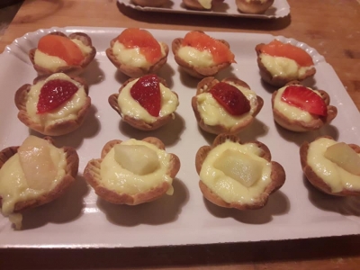 Fruttini frolla e crema