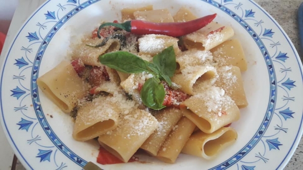 Schiaffoni del contadino al vino