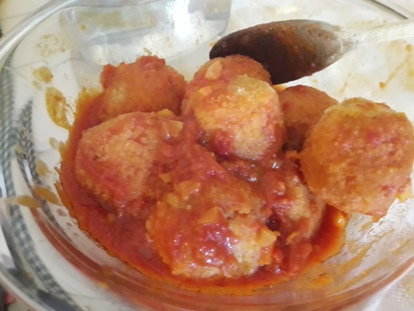Polpette di riso al sugo